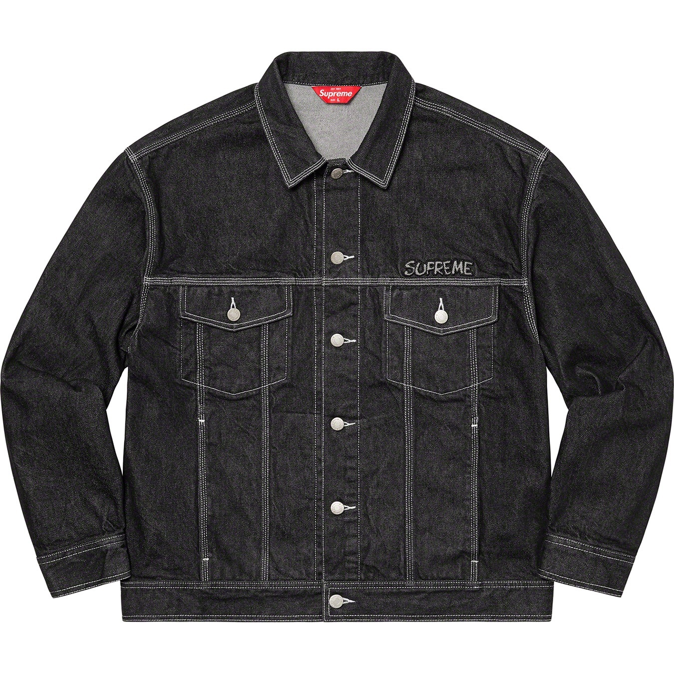 Supreme®/Smurfs™ Denim Trucker Jacket view 3